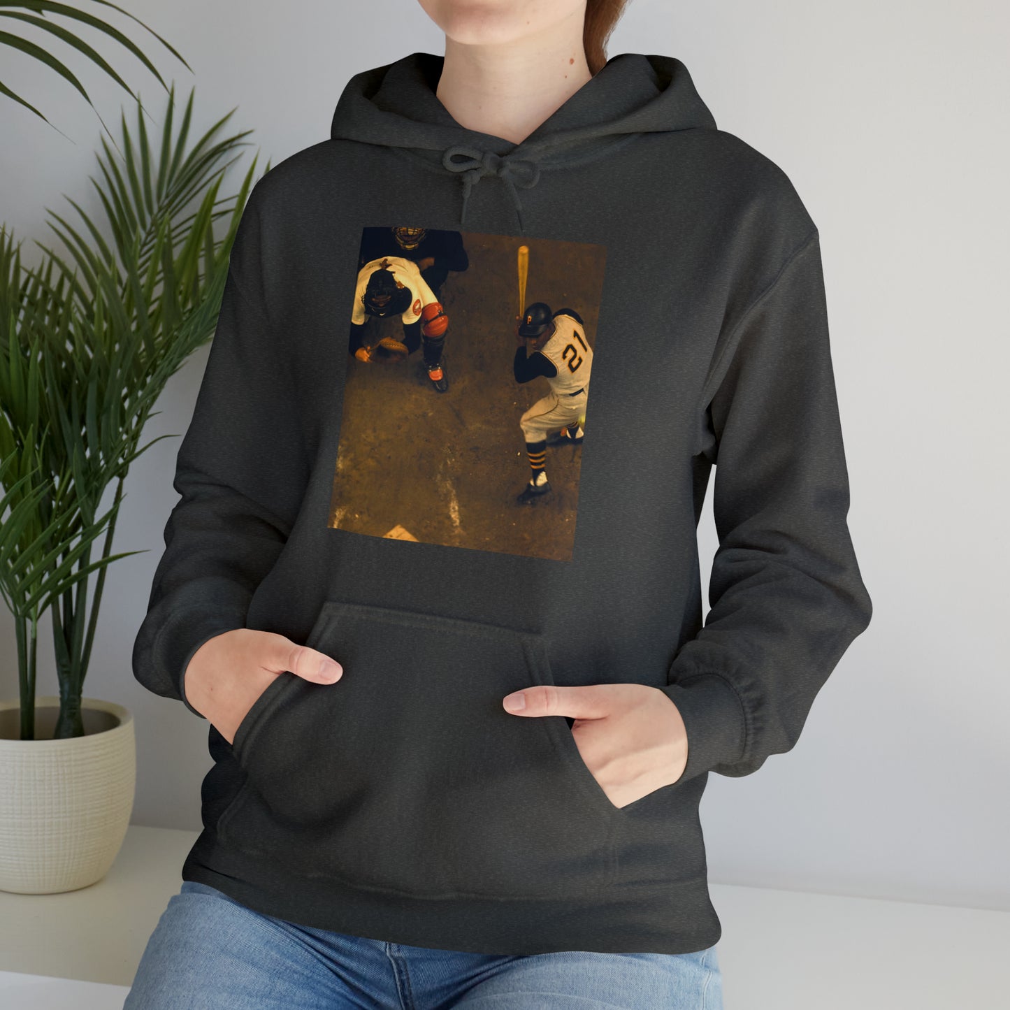 "Clemente ...at the plate" -  Hooded Sweatshirt