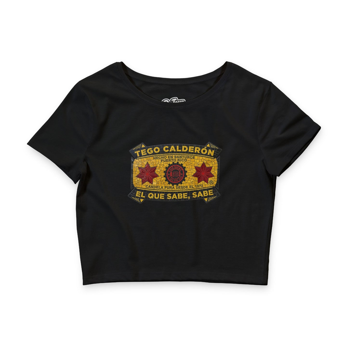 'El Que Sabe, Sabe' (Mosaico) -Crop Tee