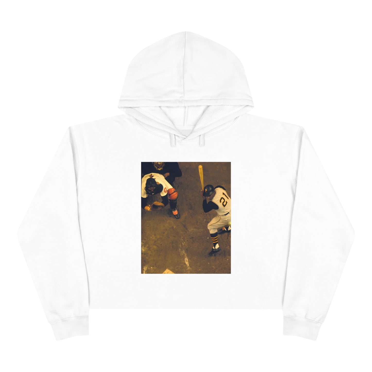 "Clemente ...at the plate" - Crop Hoodie