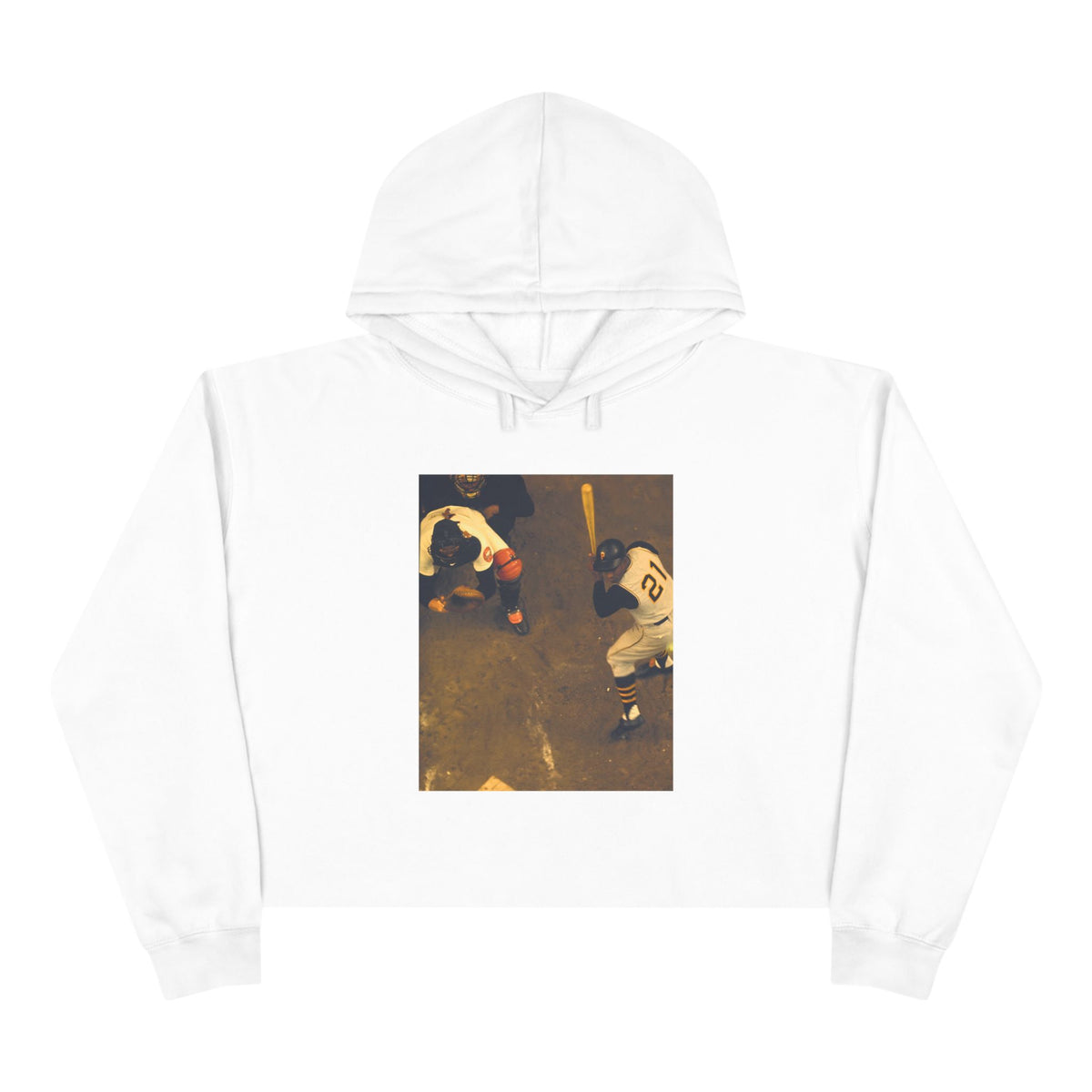 Clemente ...at the plate - Crop Hoodie