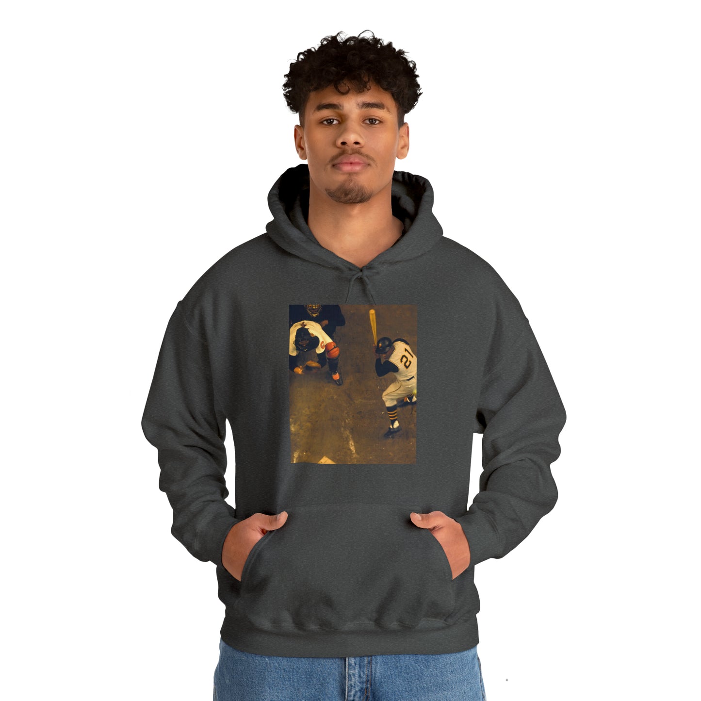 "Clemente ...at the plate" -  Hooded Sweatshirt