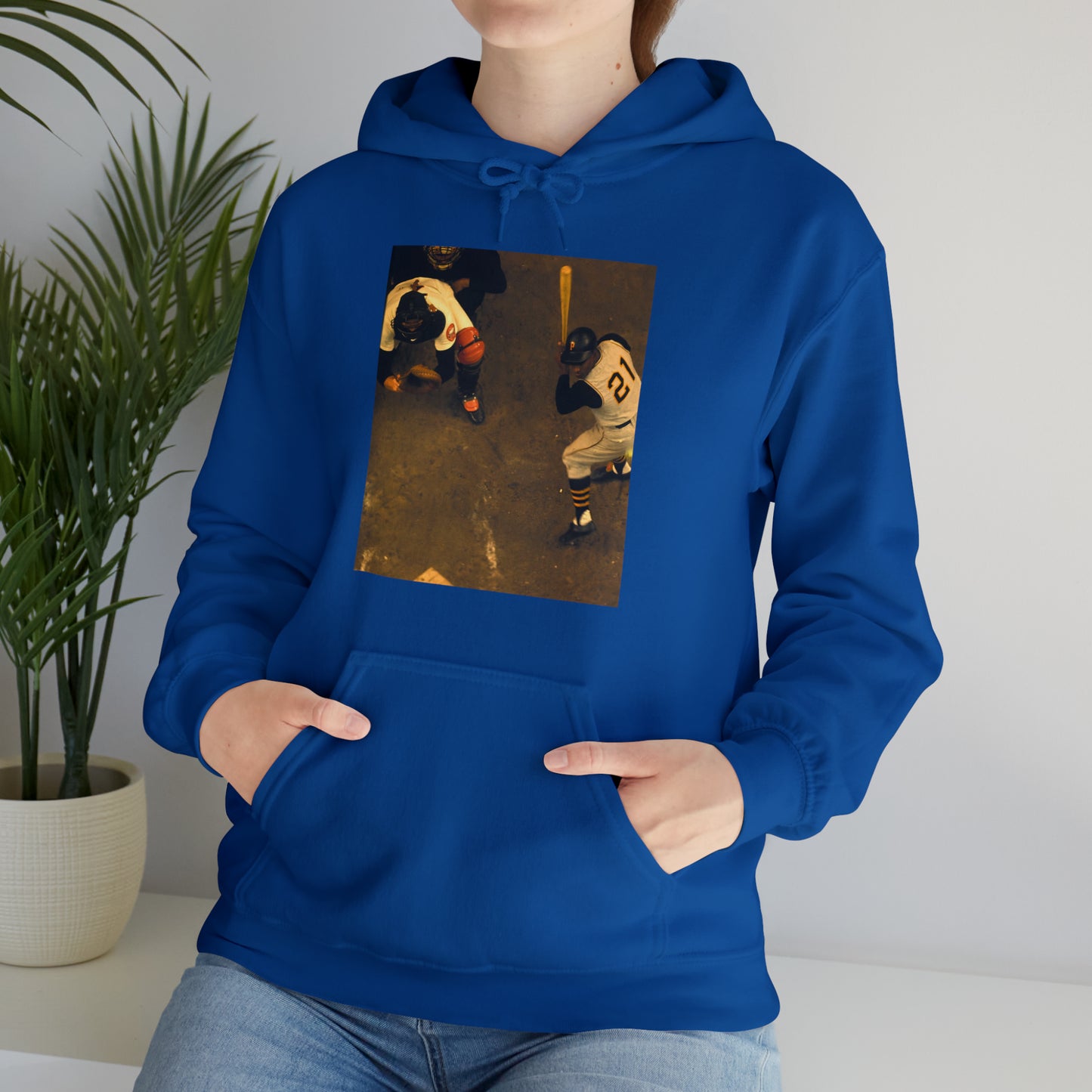 "Clemente ...at the plate" -  Hooded Sweatshirt