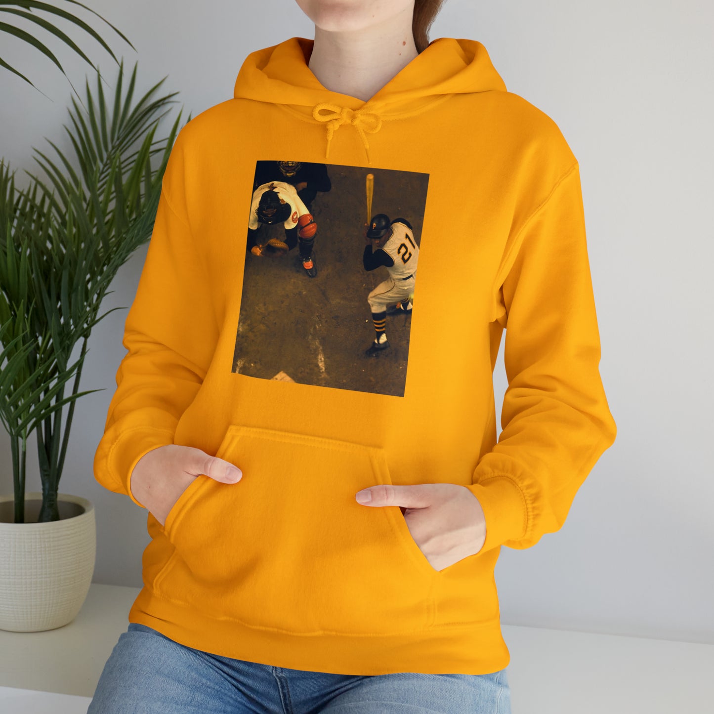 "Clemente ...at the plate" -  Hooded Sweatshirt