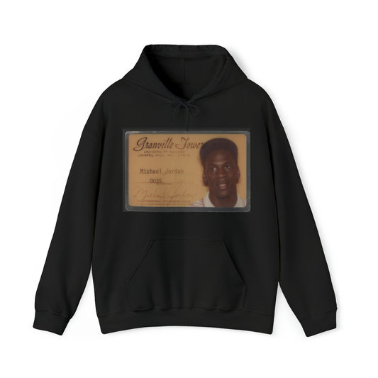 "MJ College ID" -  Hooded Sweatshirt