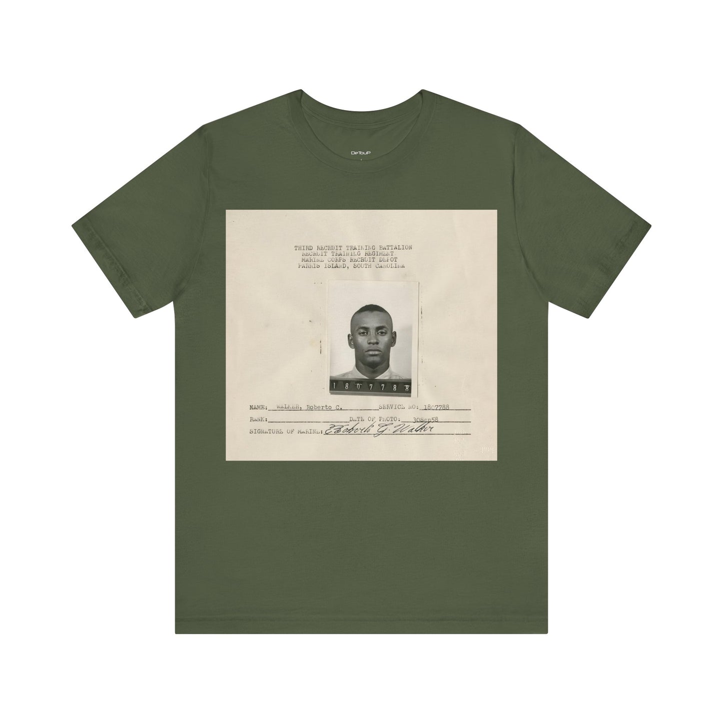 "Infantryman  Clemente: -  Short Sleeve Tee