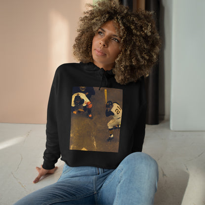 "Clemente ...at the plate" - Crop Hoodie