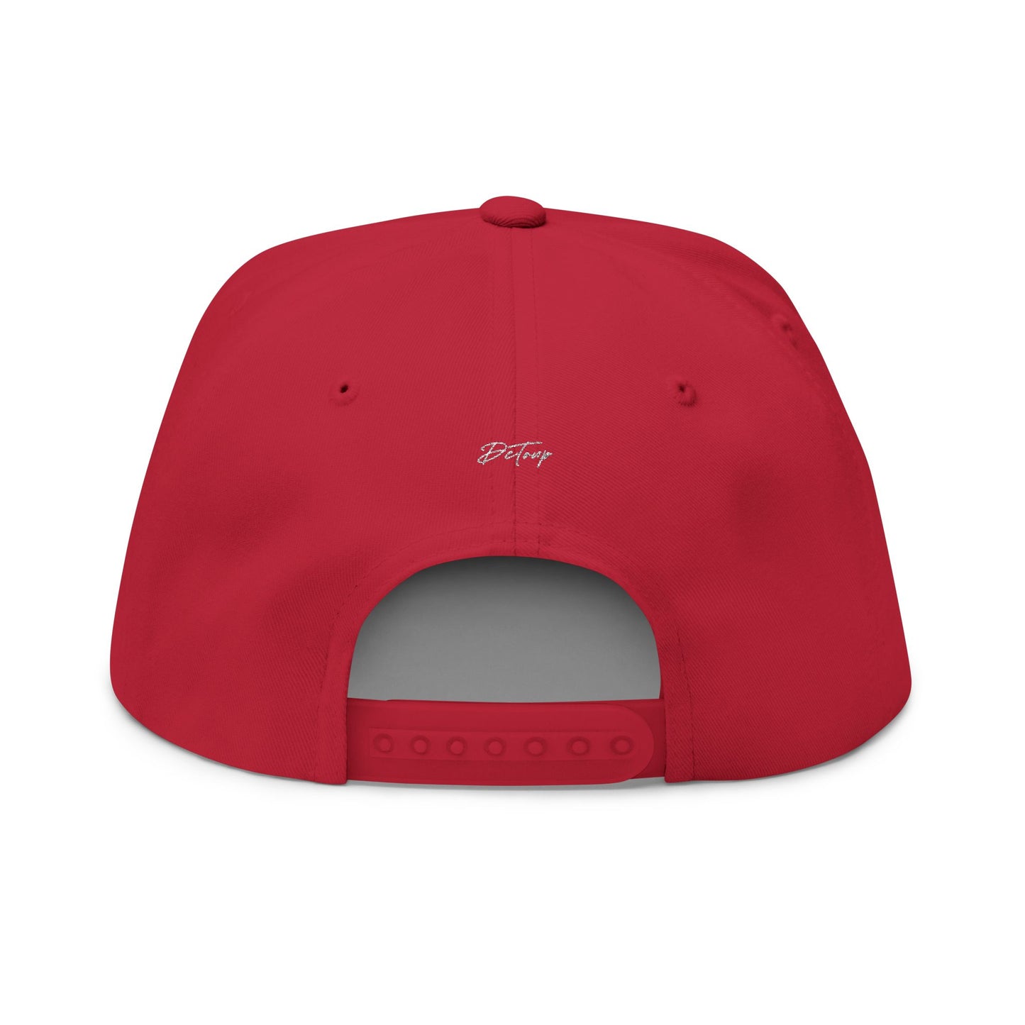 Vibrant Embroidered Flat Bill Cap - 'CAROLA'