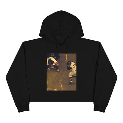 "Clemente ...at the plate" - Crop Hoodie