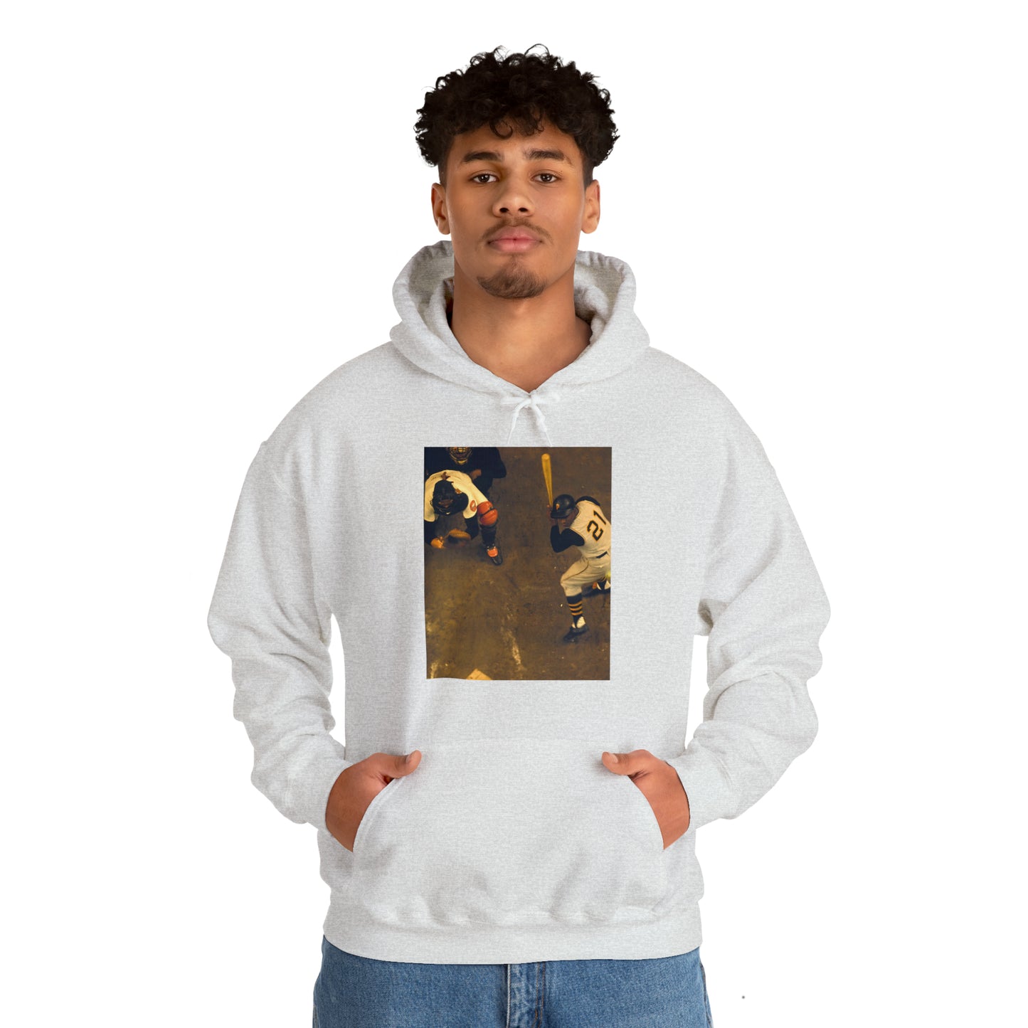 "Clemente ...at the plate" -  Hooded Sweatshirt