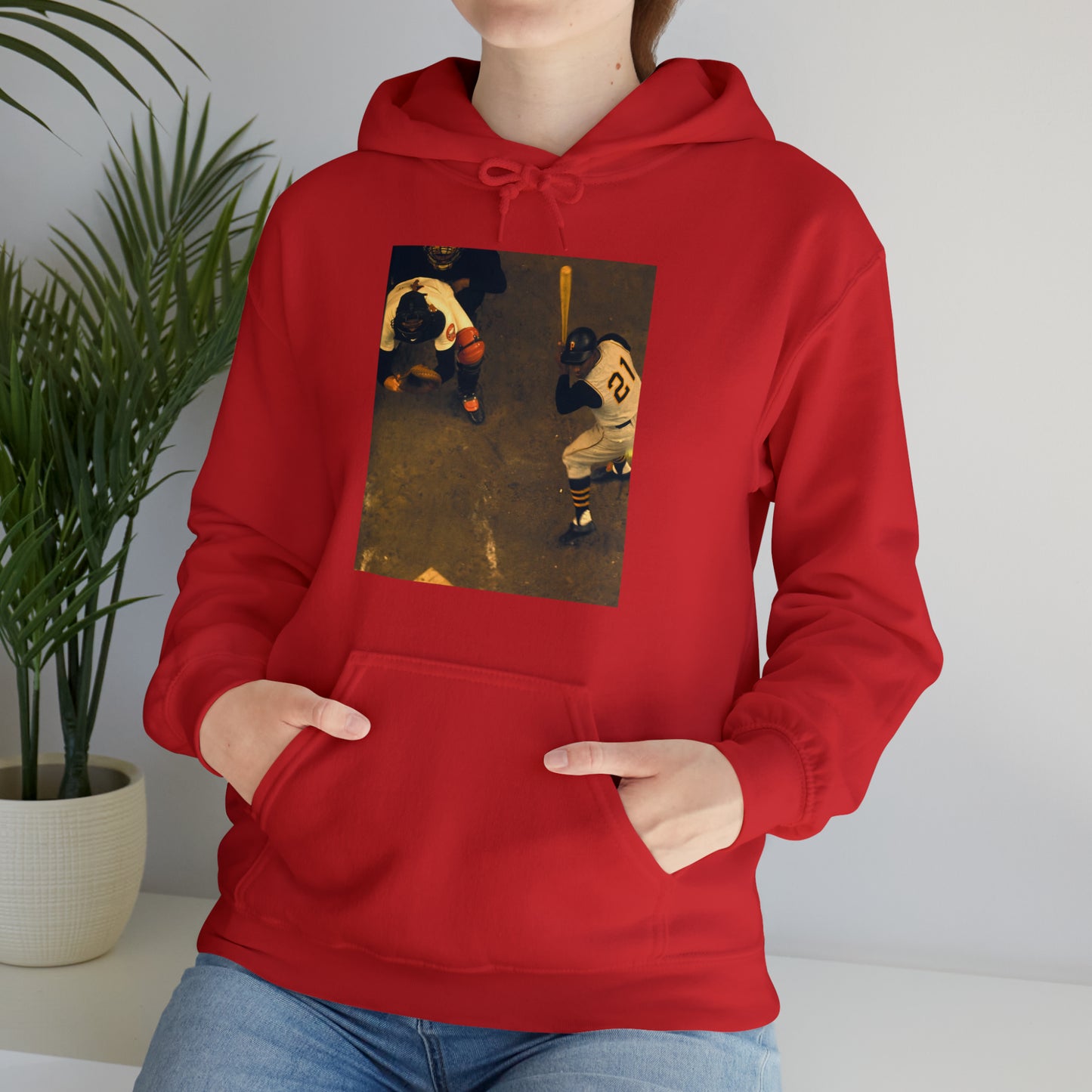 "Clemente ...at the plate" -  Hooded Sweatshirt