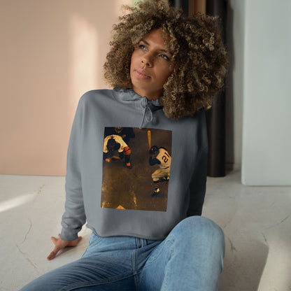Clemente ...at the plate - Crop Hoodie