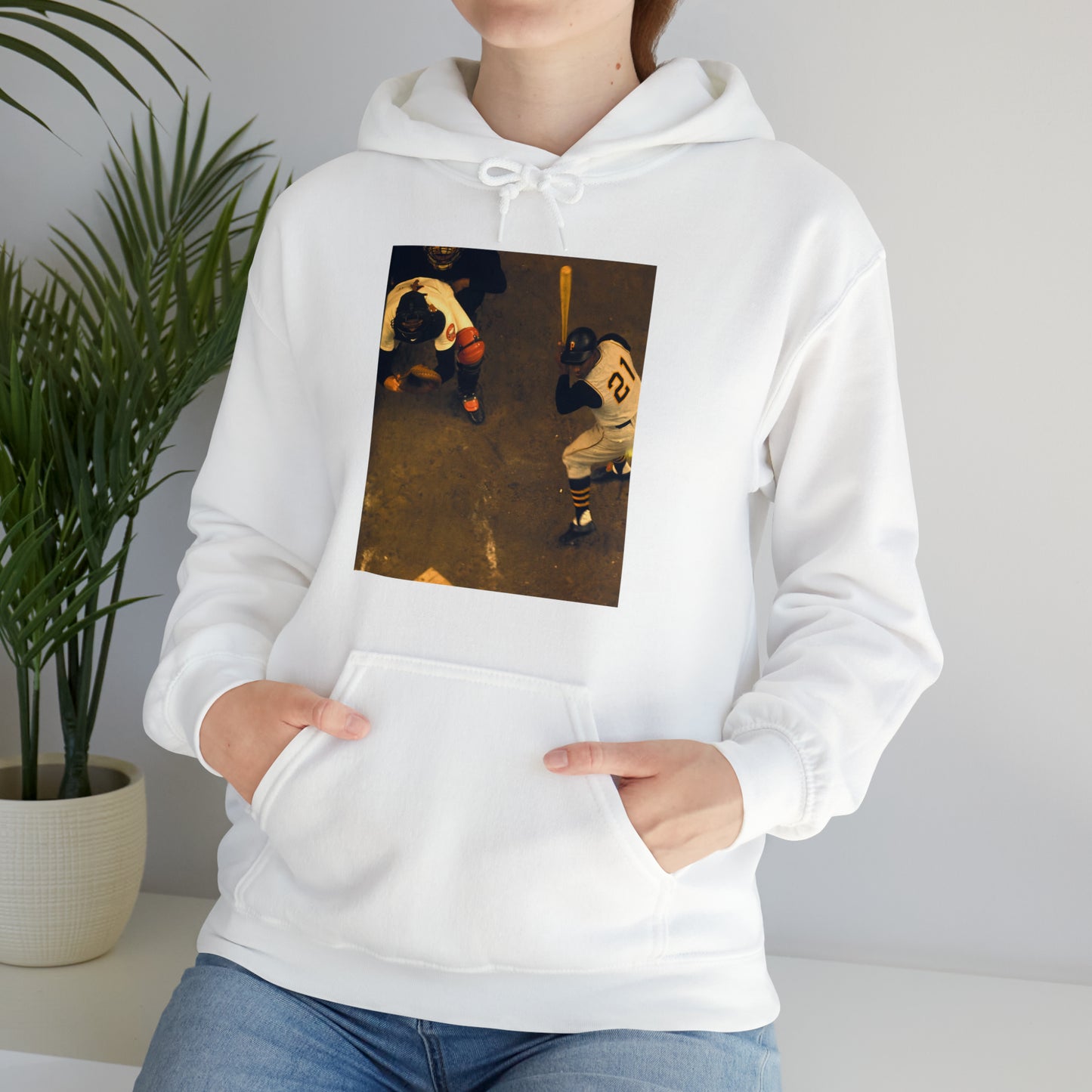 "Clemente ...at the plate" -  Hooded Sweatshirt