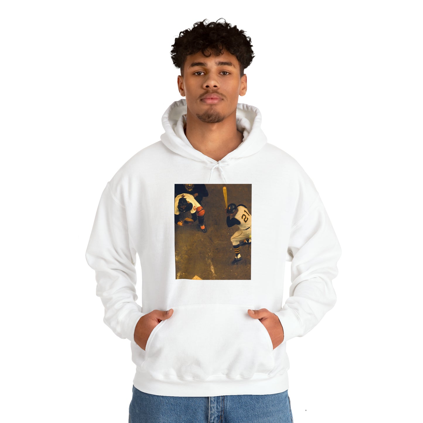 "Clemente ...at the plate" -  Hooded Sweatshirt