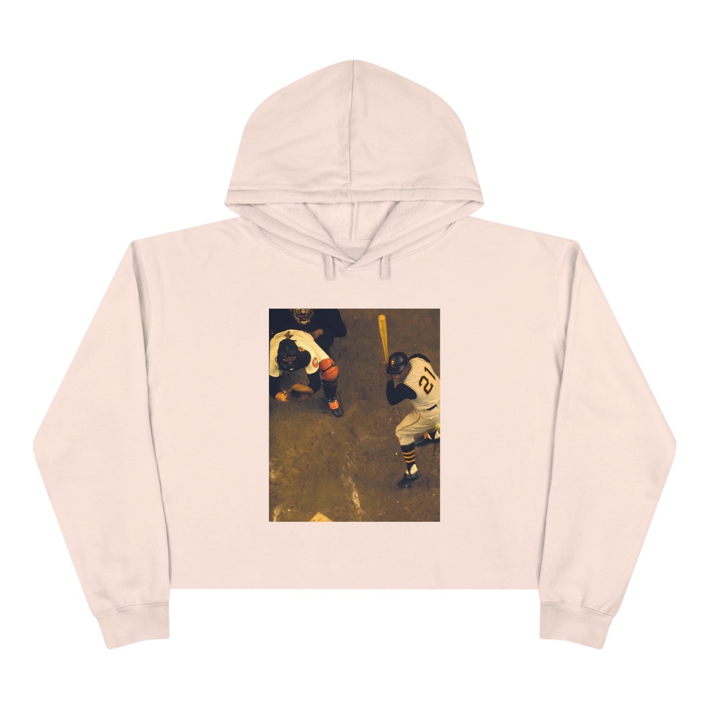 "Clemente ...at the plate" - Crop Hoodie