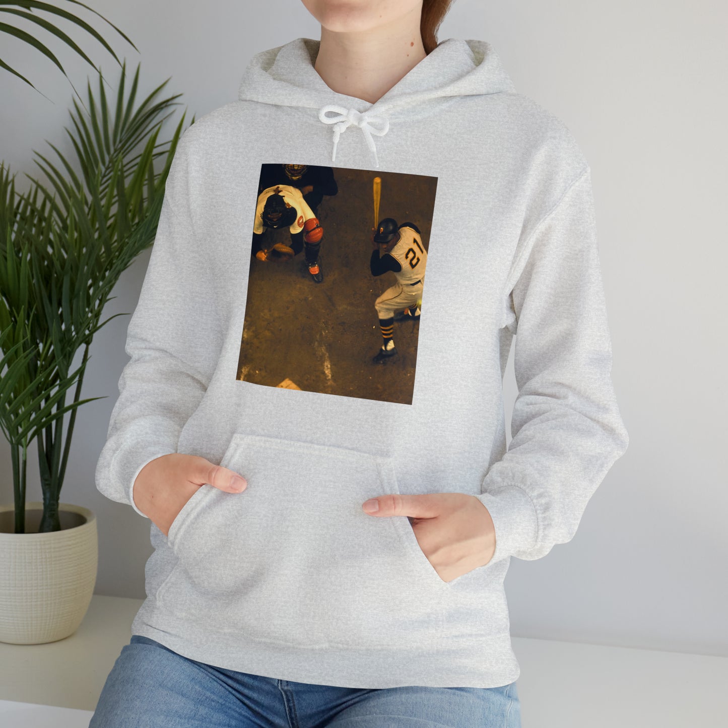 "Clemente ...at the plate" -  Hooded Sweatshirt