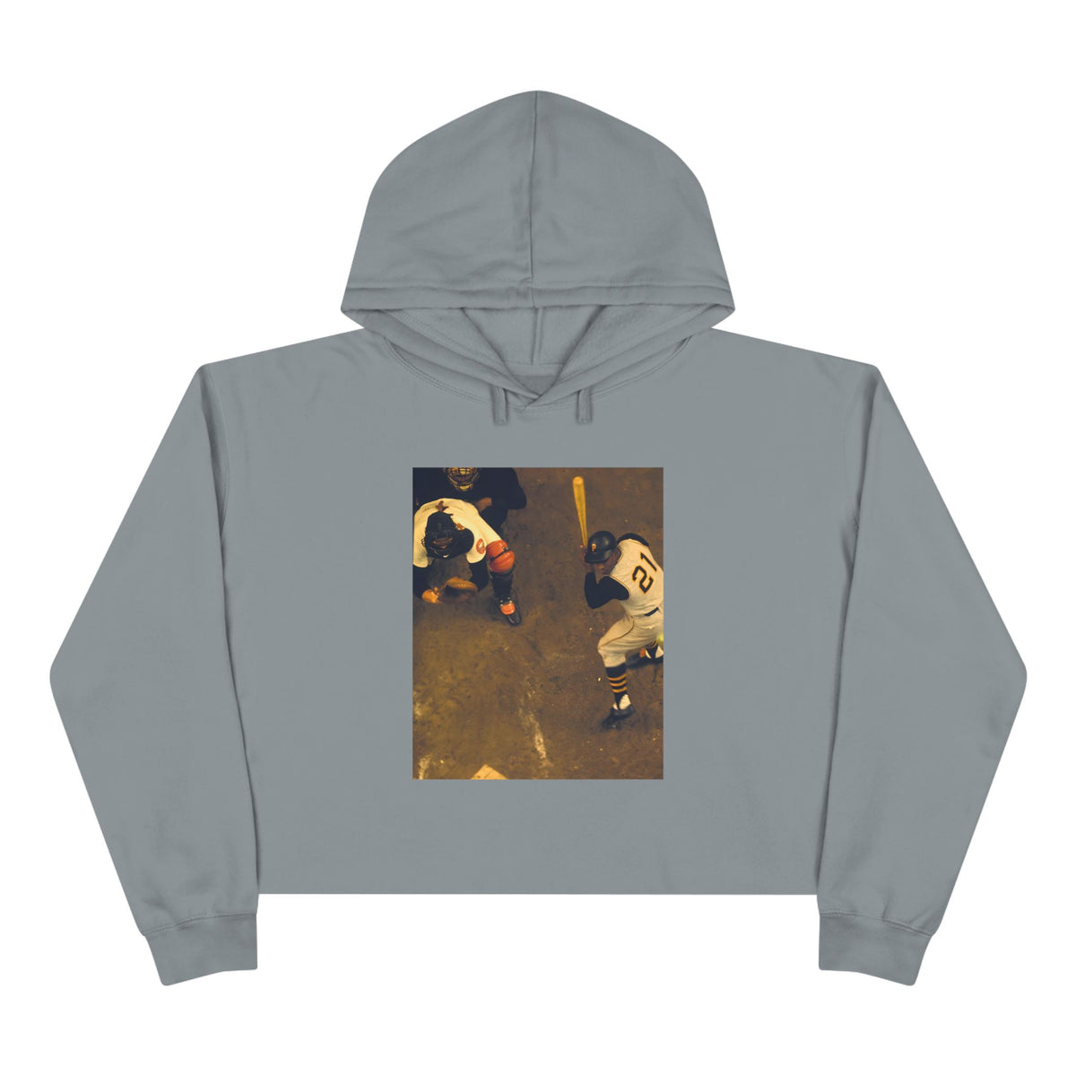 Clemente ...at the plate - Crop Hoodie