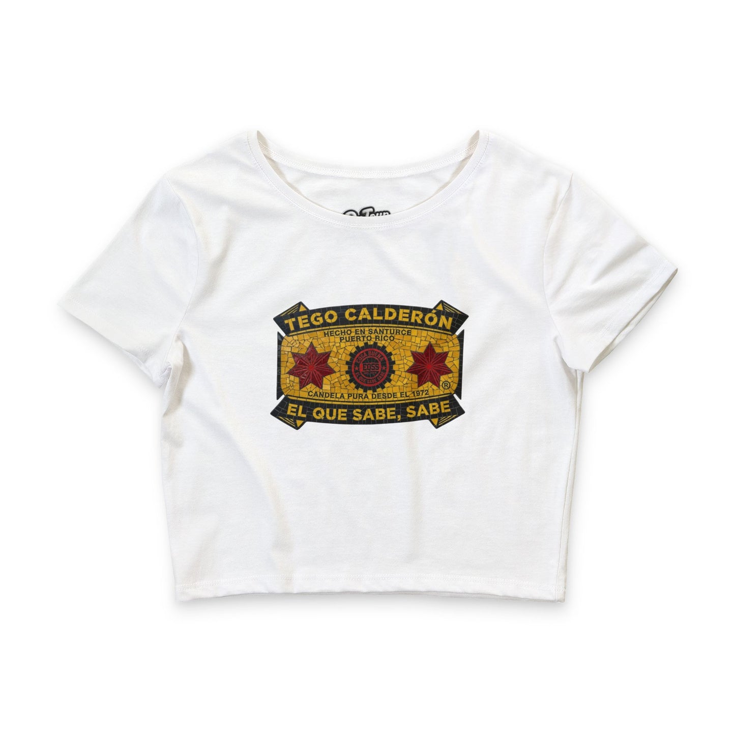 'El Que Sabe, Sabe' (Mosaico) -Crop Tee