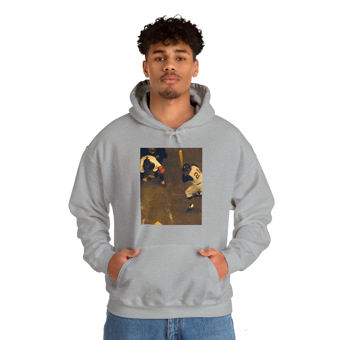 "Clemente ...at the plate" -  Hooded Sweatshirt