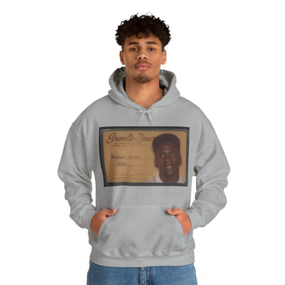 "MJ College ID" -  Hooded Sweatshirt