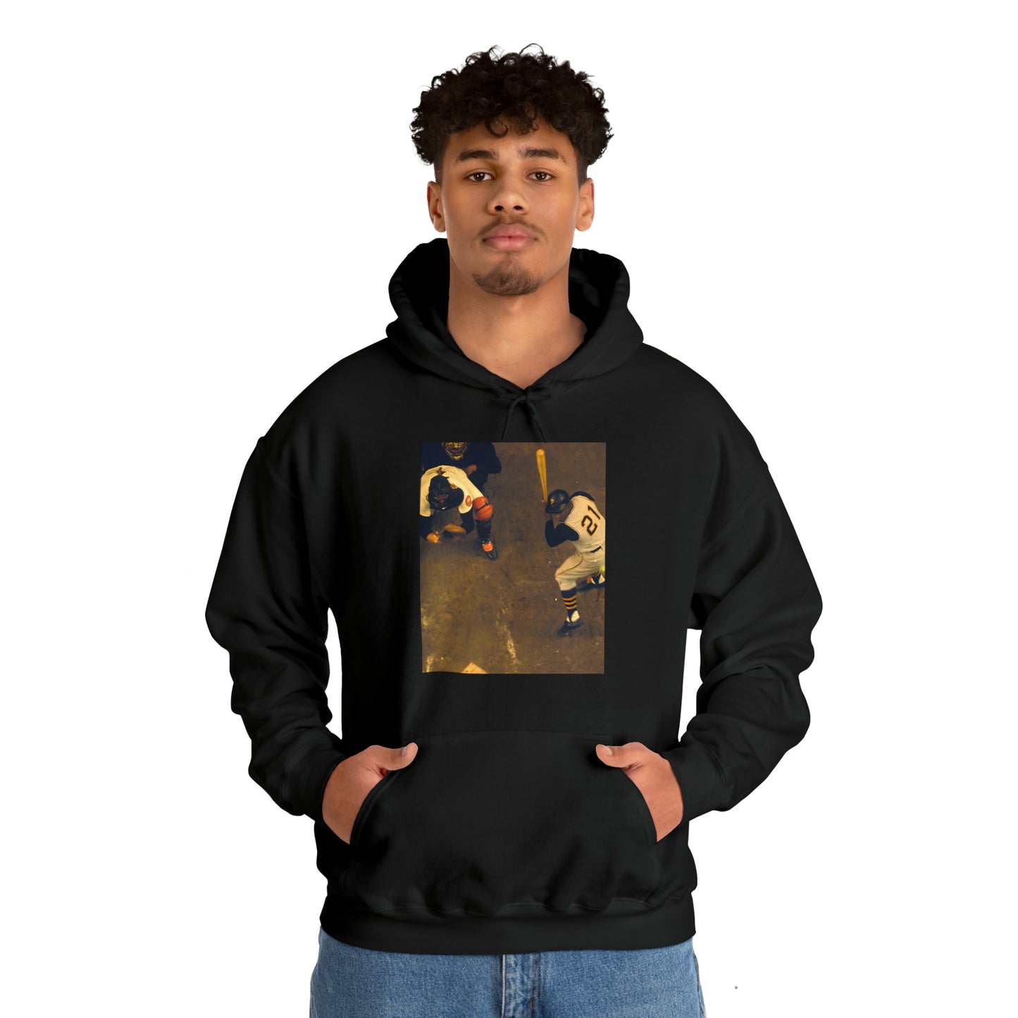 "Clemente ...at the plate" -  Hooded Sweatshirt