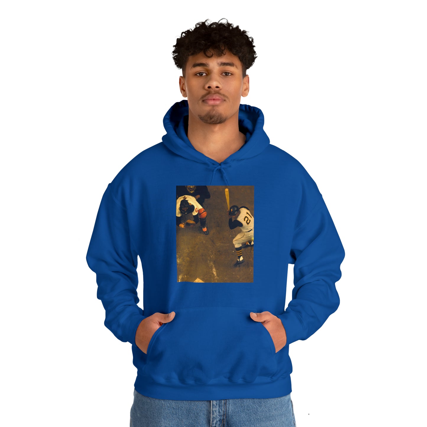 "Clemente ...at the plate" -  Hooded Sweatshirt