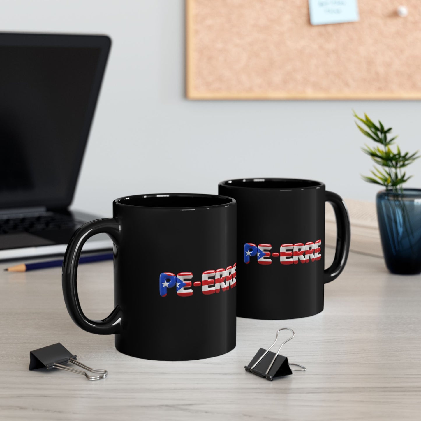 "Pe-Erre" Black Mug (11oz)