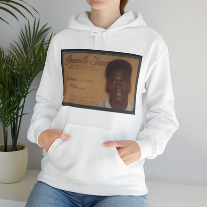 "MJ College ID" -  Hooded Sweatshirt