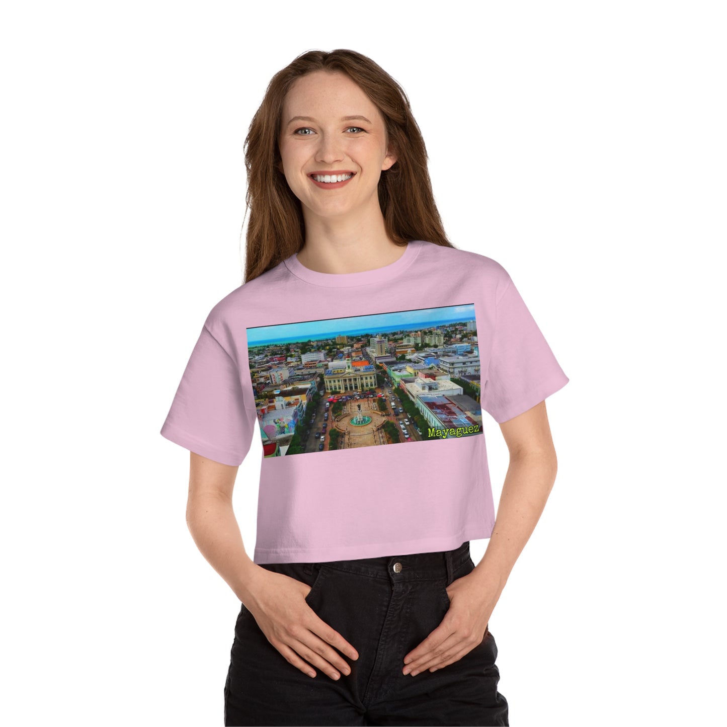 "Yo soy de... Mayaguez" - Cropped T-Shirt