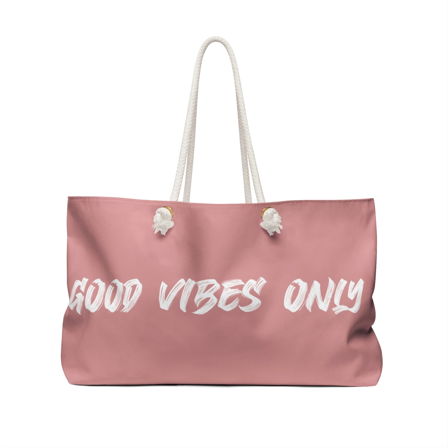 "Good Vibes Only" (Rosa) - Bolsa de fin de semana 