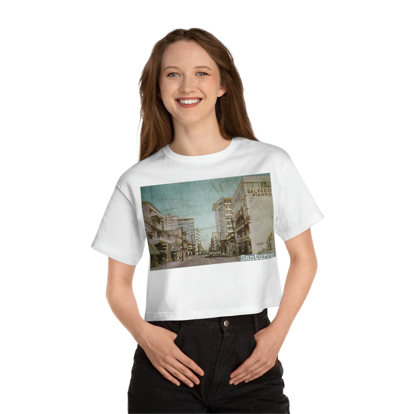 "Yo soy de ... Santurce" -  Cropped T-Shirt